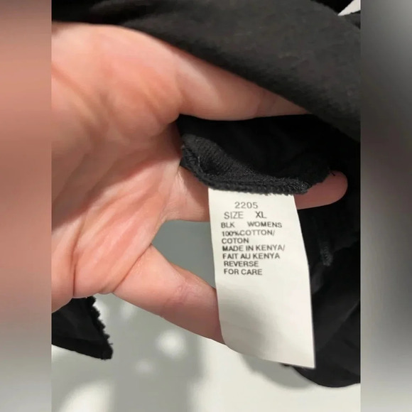 Woolrich black fine corduroy button snap top w/ lace trim XL womens 100% cotton - Picture 7 of 7